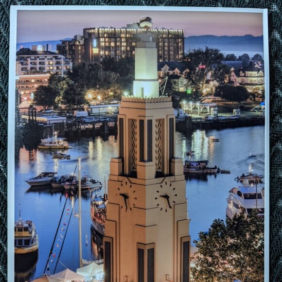 FURTHER REDUCED Vintage Photograph –Causeway Tower, Inner Harbour, Victoria, BC - Picture 1 of 5